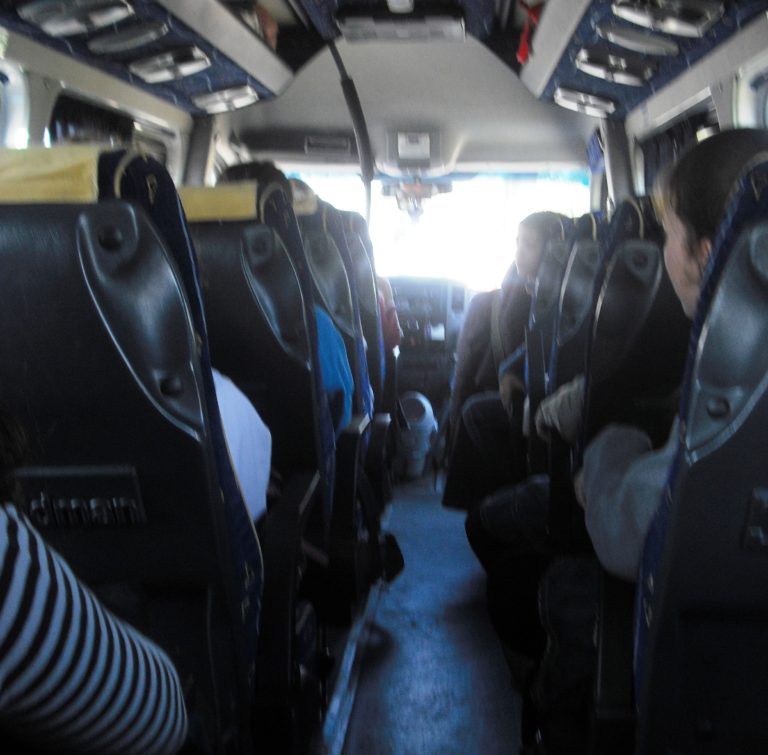 inside bus