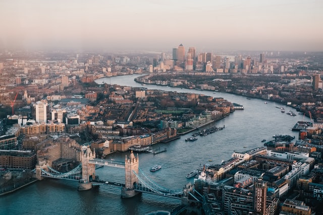 london arial view