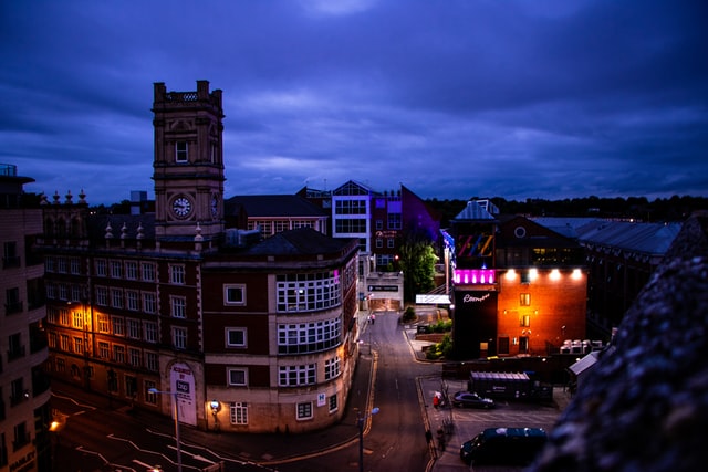 nottingham at night