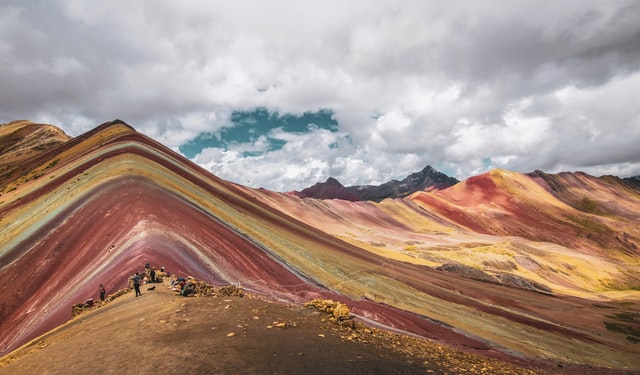 colored sand dunes