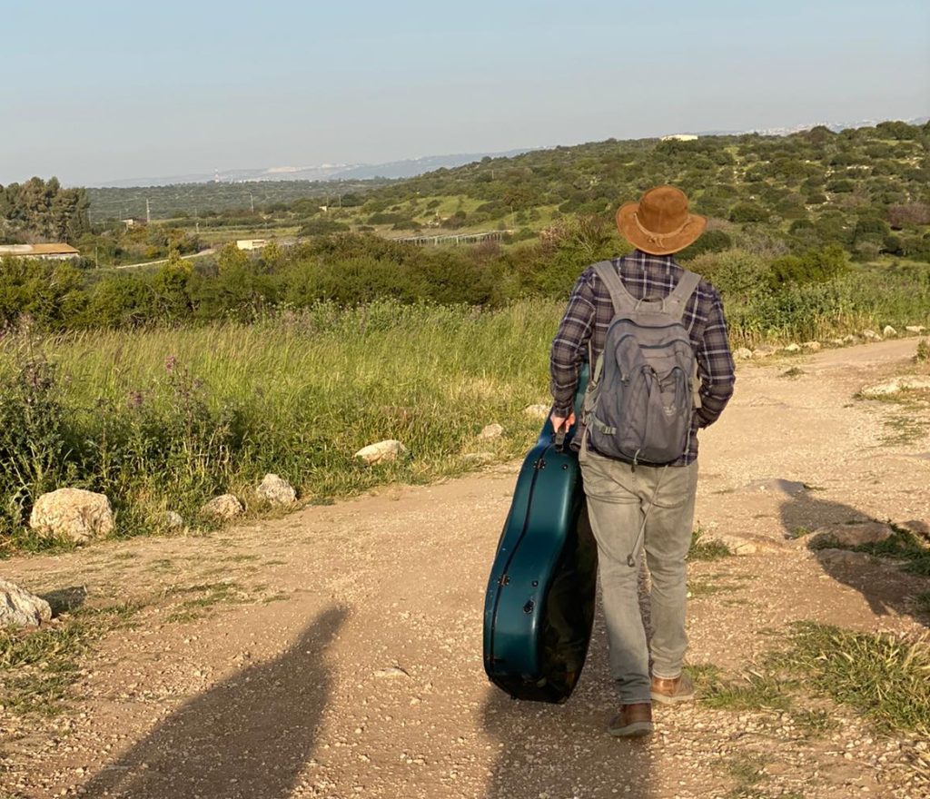 walking with cello