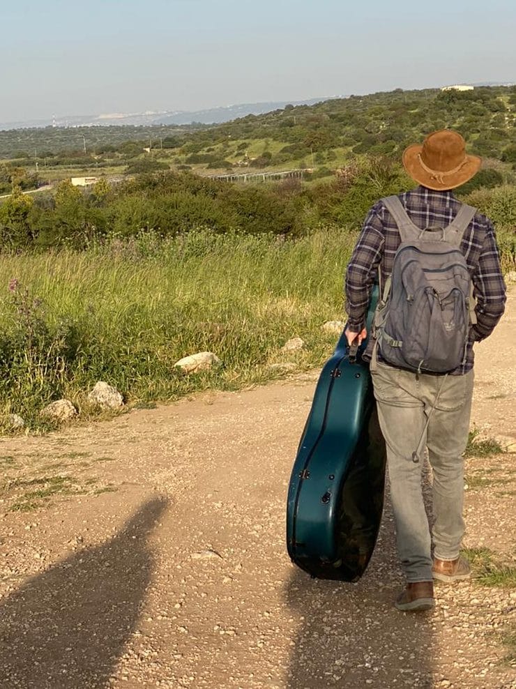 walking with cello