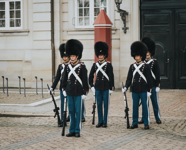 Denmark changing of the guard copenhagen