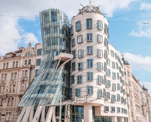 unusual prague dancing house